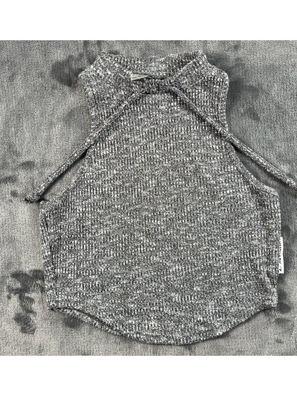 Gymshark Slounge Charcoal Gray Mark Crop Top Size Small